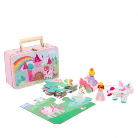 Valise set de jeu puzzle-licorne