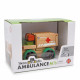 Ambulance transformable jouet-en bois 3 ans