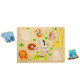 Puzzle en bois-les animaux 12 mois