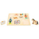 Puzzle en bois-la ferme 12mois