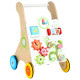 Chariot de marche en bois-multicolore 12 mois