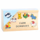 Domino jeu en-bois Ferme 3 ans